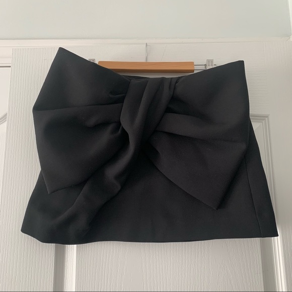 Marc by Marc Jacobs Black Giant Bow Mini Skirt - Picture 4 of 6